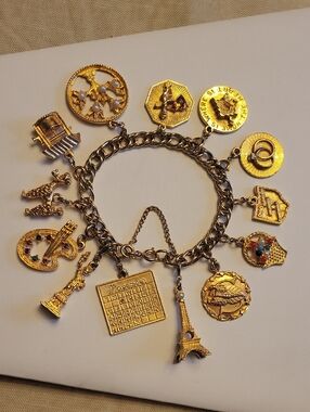 Vintage Charm Bracelet Loaded
